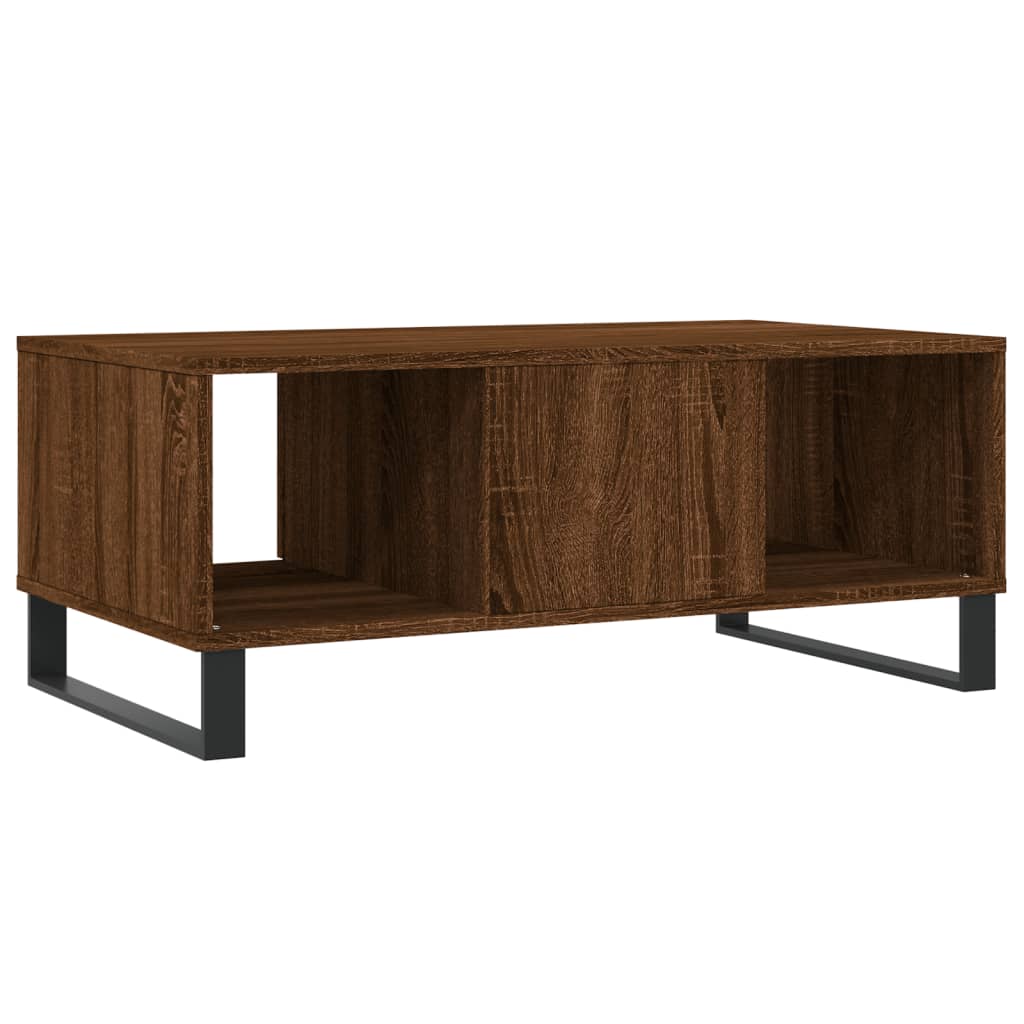 Coffee Table Brown Oak 90x50x36.5 cm Engineered Wood - Bargainia.com - 8721012109865 - 830603
