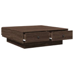 Coffee Table Brown oak 90x90x28 cm Engineered Wood - Bargainia.com - 