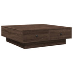 Coffee Table Brown oak 90x90x28 cm Engineered Wood - Bargainia.com - 