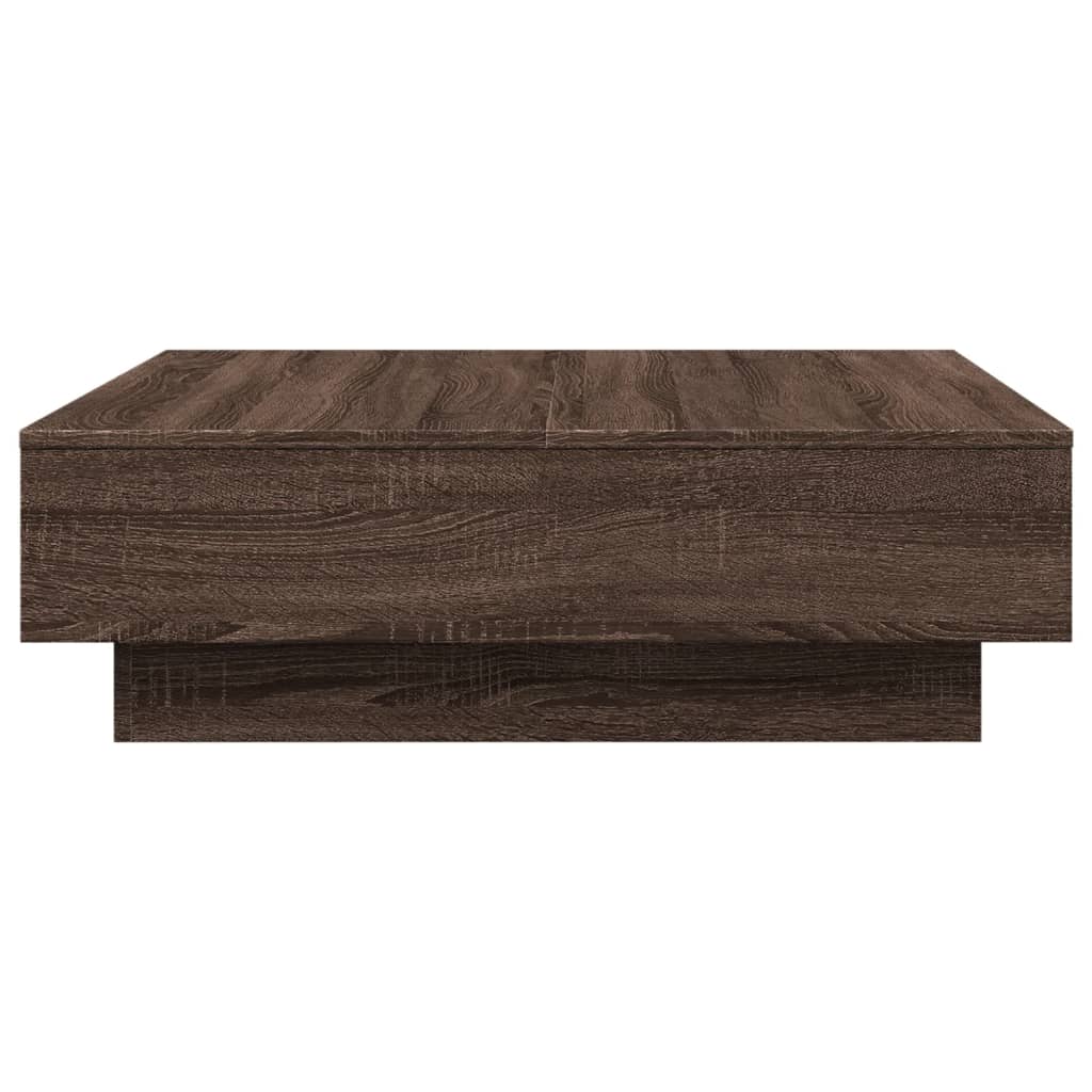 Coffee Table Brown oak 90x90x28 cm Engineered Wood - Bargainia.com - 