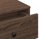 Coffee Table Brown oak 90x90x28 cm Engineered Wood - Bargainia.com - 