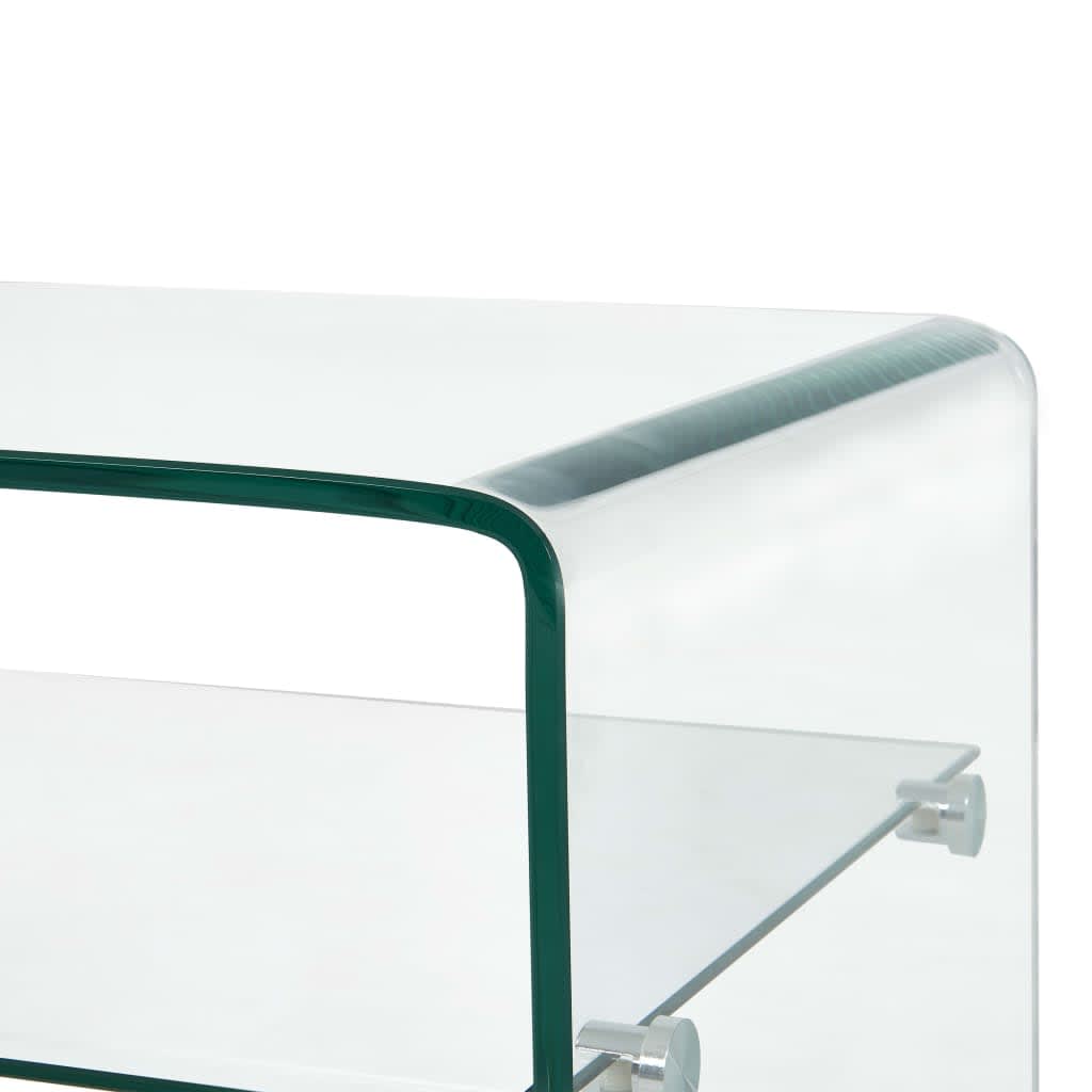 Coffee Table Clear 98x45x31 cm Tempered Glass - Bargainia.com - 8719883714257 - 284745