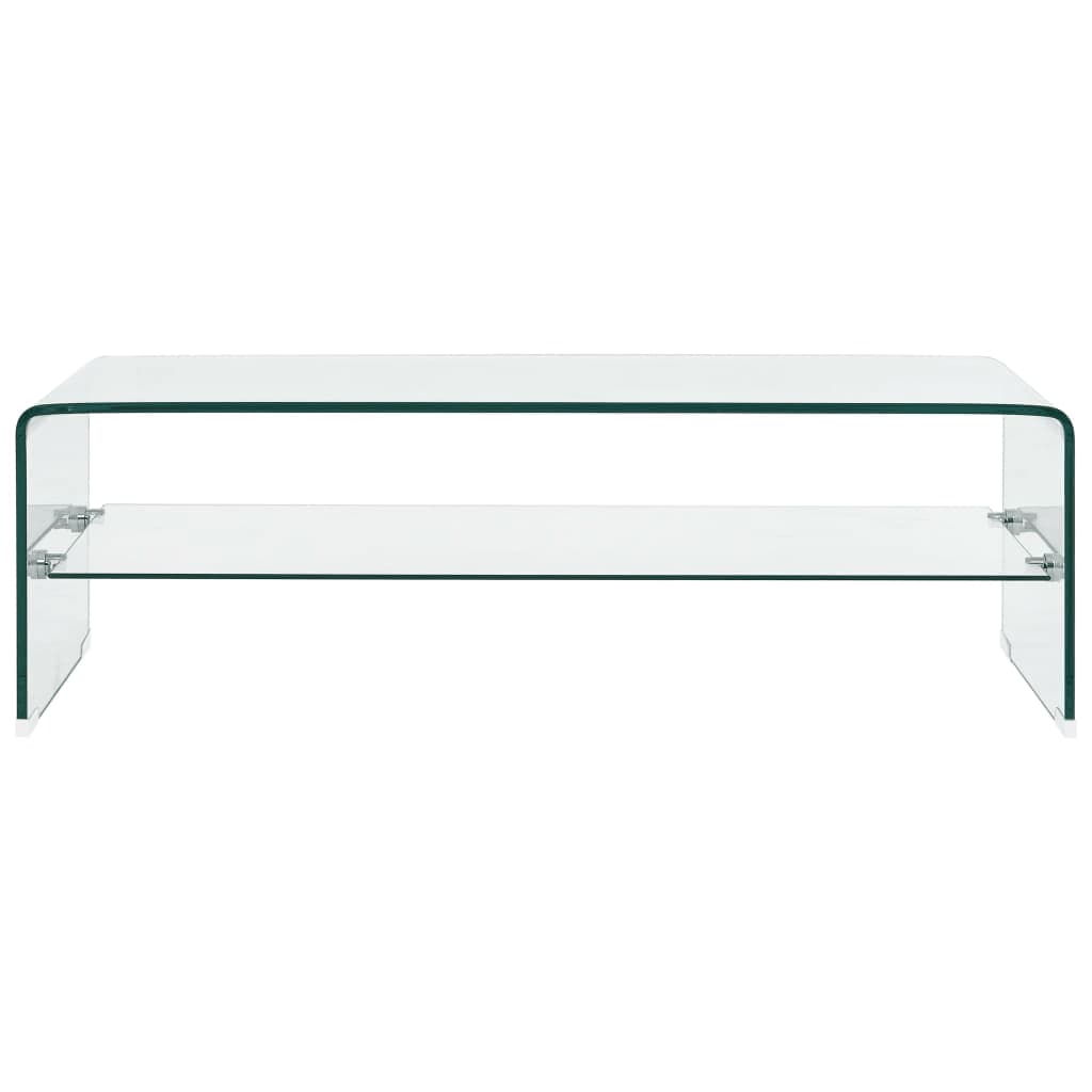 Coffee Table Clear 98x45x31 cm Tempered Glass - Bargainia.com - 8719883714257 - 284745
