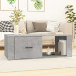 Coffee Table Concrete Grey 100x50.5x35 cm Engineered Wood - Bargainia.com - 