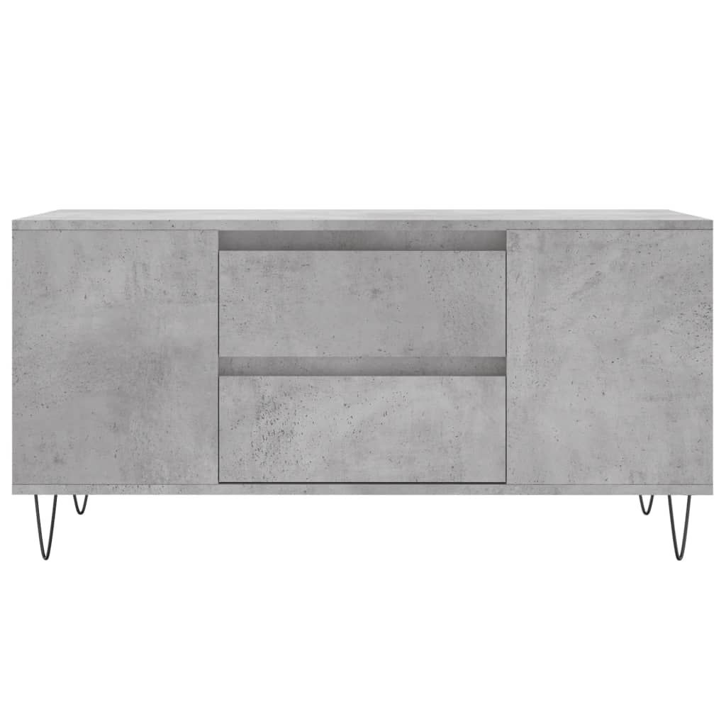 Coffee Table Concrete Grey 102x44.5x50 cm Engineered Wood - Bargainia.com - 