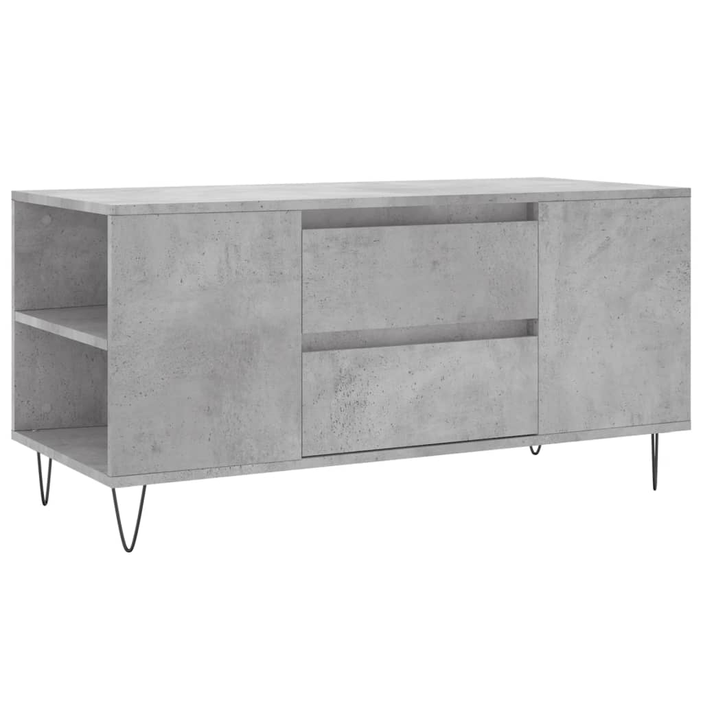 Coffee Table Concrete Grey 102x44.5x50 cm Engineered Wood - Bargainia.com - 