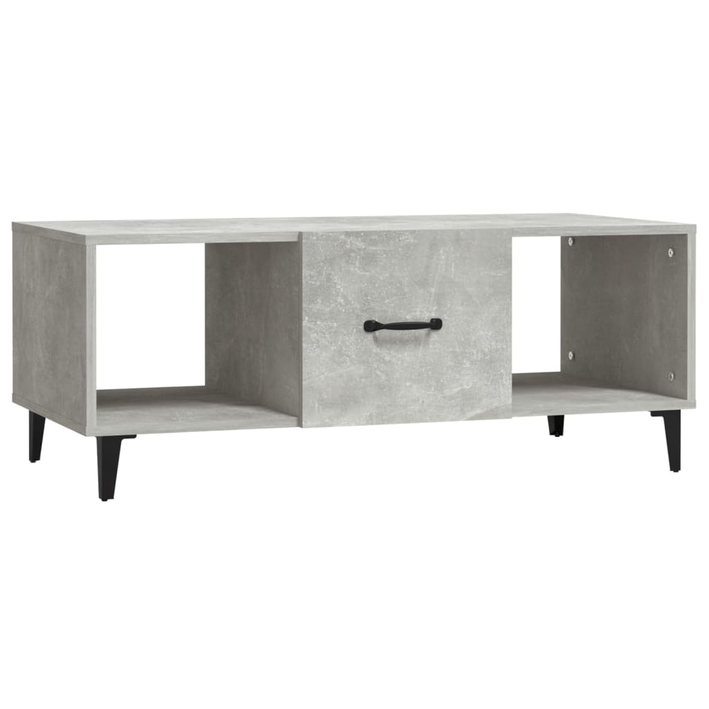 Coffee Table Concrete Grey 102x50x40 cm Engineered Wood - Bargainia.com - 