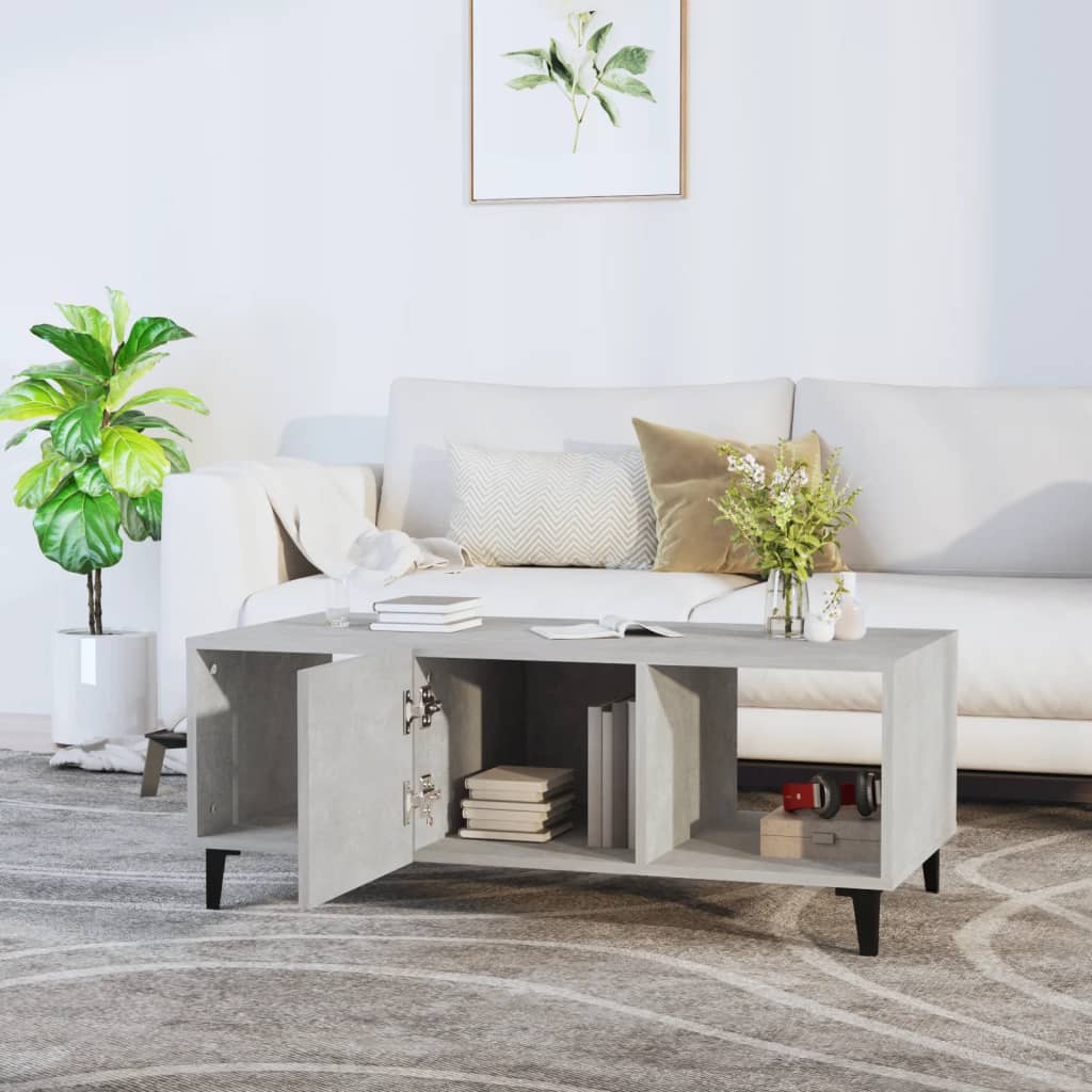 Coffee Table Concrete Grey 102x50x40 cm Engineered Wood - Bargainia.com - 8720287082507 - 812703