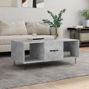 Coffee Table Concrete Grey 102x50x40 cm Engineered Wood - Bargainia.com - 