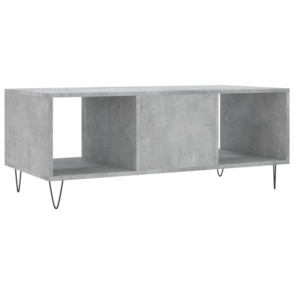 Coffee Table Concrete Grey 102x50x40 cm Engineered Wood - Bargainia.com - 