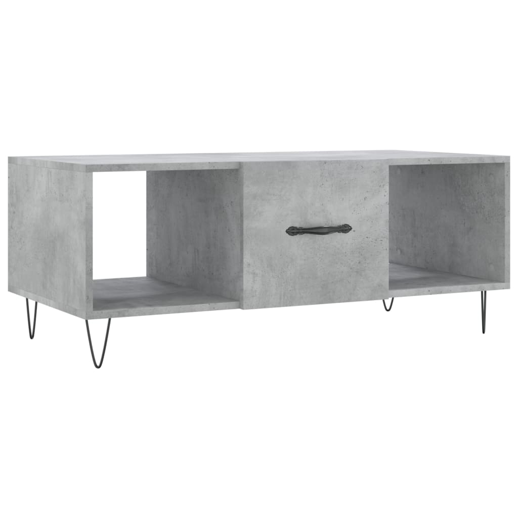 Coffee Table Concrete Grey 102x50x40 cm Engineered Wood - Bargainia.com - 