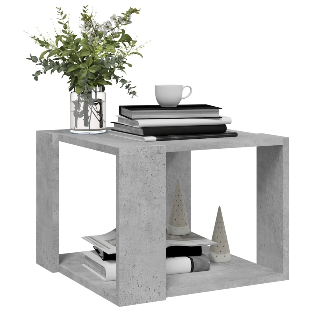 Coffee Table Concrete Grey 40x40x30 cm Engineered Wood - Bargainia.com - 8720286542361 - 806314