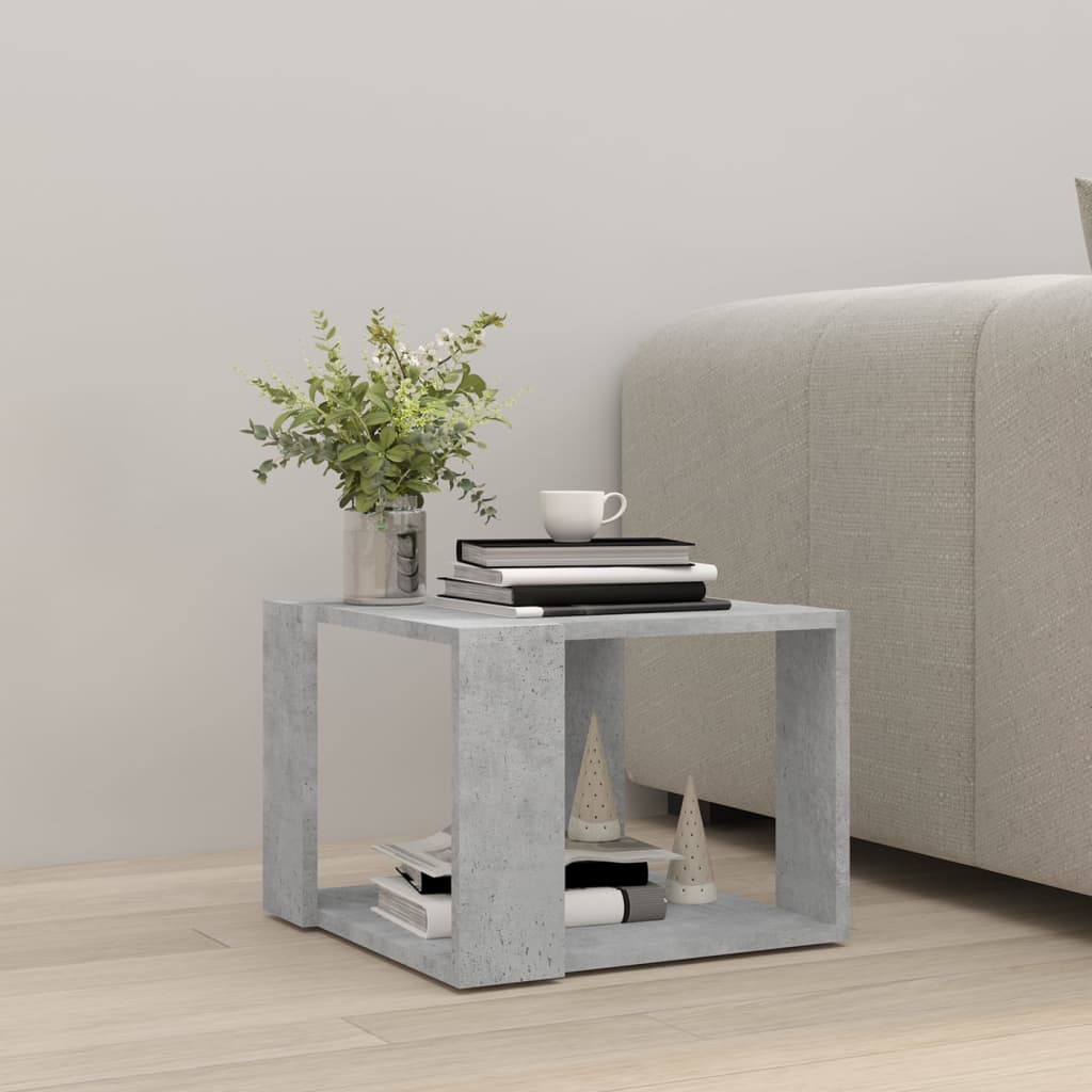 Coffee Table Concrete Grey 40x40x30 cm Engineered Wood - Bargainia.com - 8720286542361 - 806314