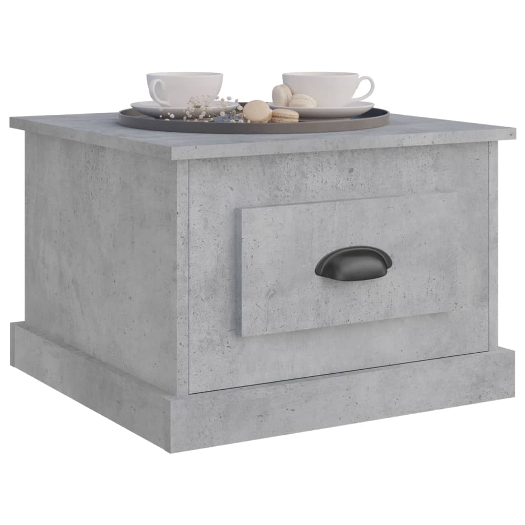 Coffee Table Concrete Grey 50x50x35 cm Engineered Wood - Bargainia.com - 