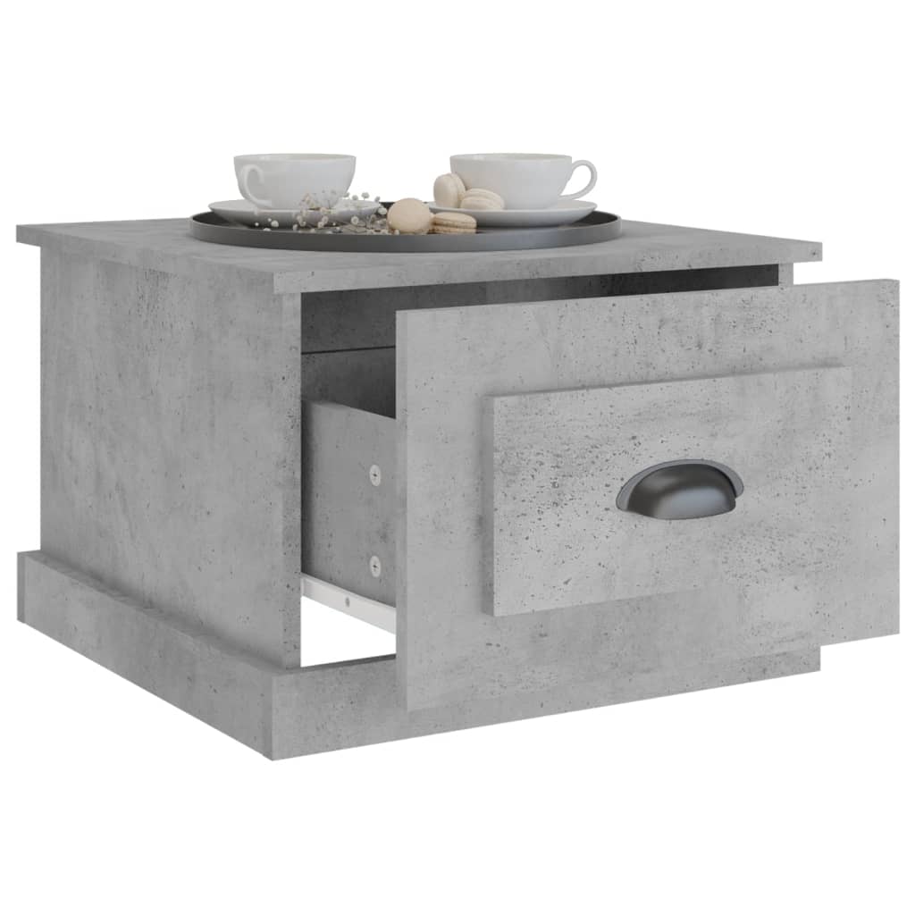 Coffee Table Concrete Grey 50x50x35 cm Engineered Wood - Bargainia.com - 