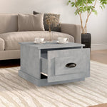 Coffee Table Concrete Grey 50x50x35 cm Engineered Wood - Bargainia.com - 