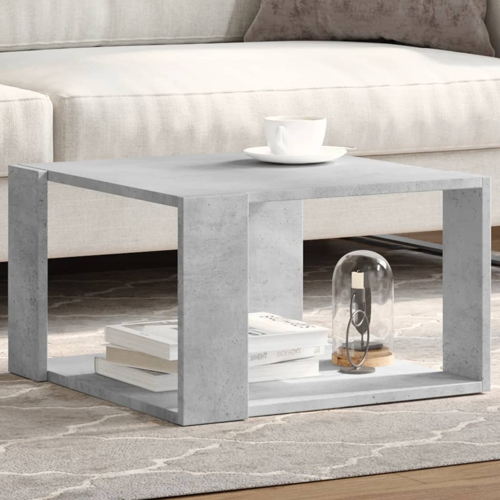 Coffee Table Concrete Grey 51.5x51.5x30 cm Engineered Wood - Bargainia.com - 8721102815614 - 848139