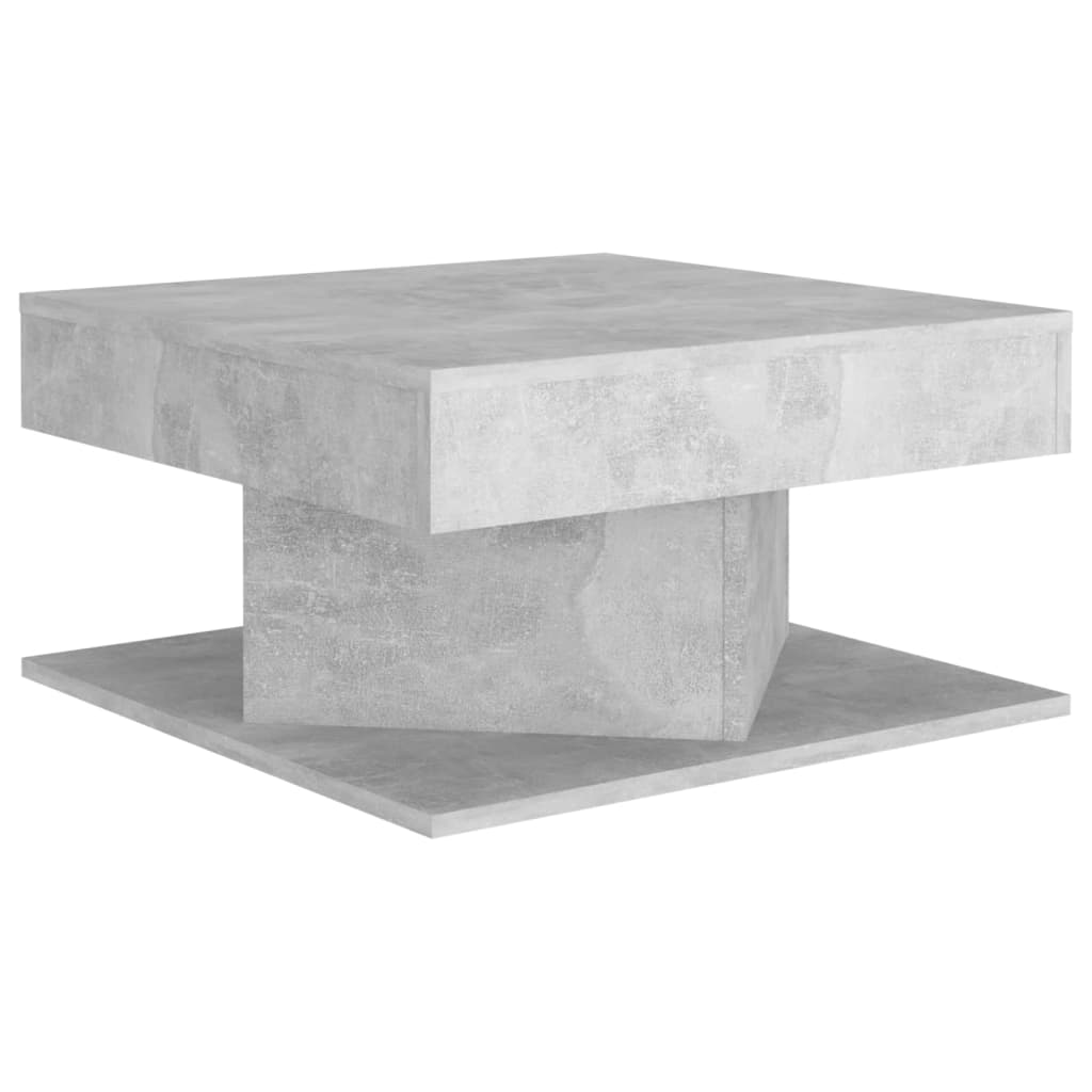 Coffee Table Concrete Grey 57x57x30 cm Engineered Wood - Bargainia.com - 