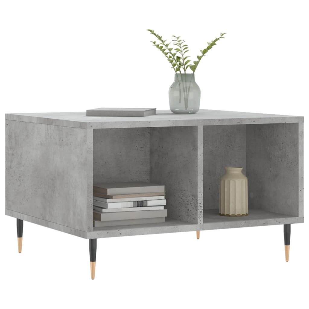 Coffee Table Concrete Grey 60x50x36.5 cm Engineered Wood - Bargainia.com - 