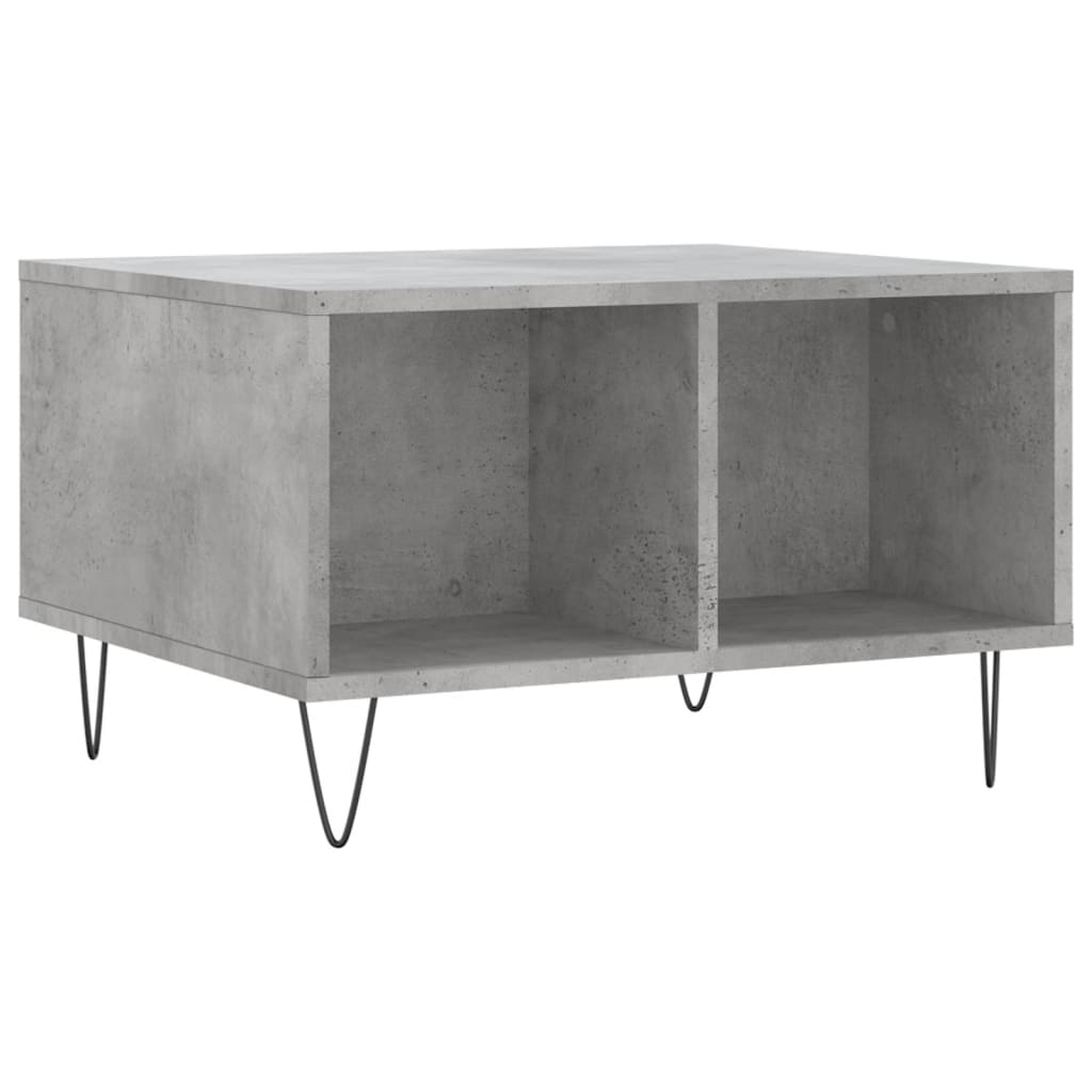 Coffee Table Concrete Grey 60x50x36.5 cm Engineered Wood - Bargainia.com - 