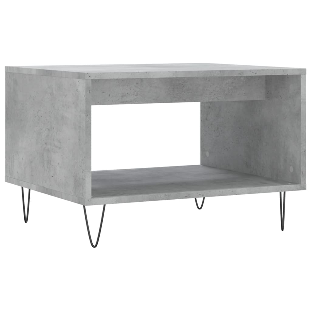 Coffee Table Concrete Grey 60x50x40 cm Engineered Wood - Bargainia.com - 