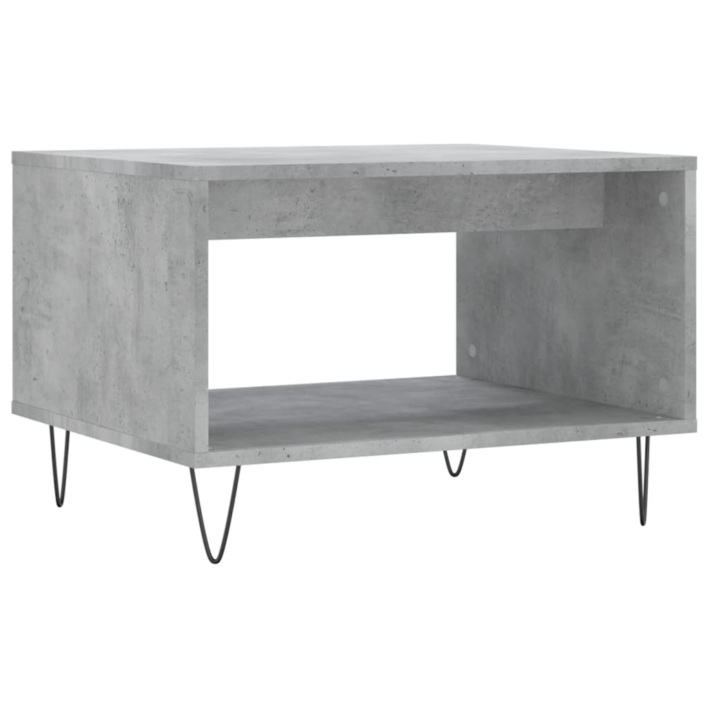 Coffee Table Concrete Grey 60x50x40 cm Engineered Wood - Bargainia.com - 