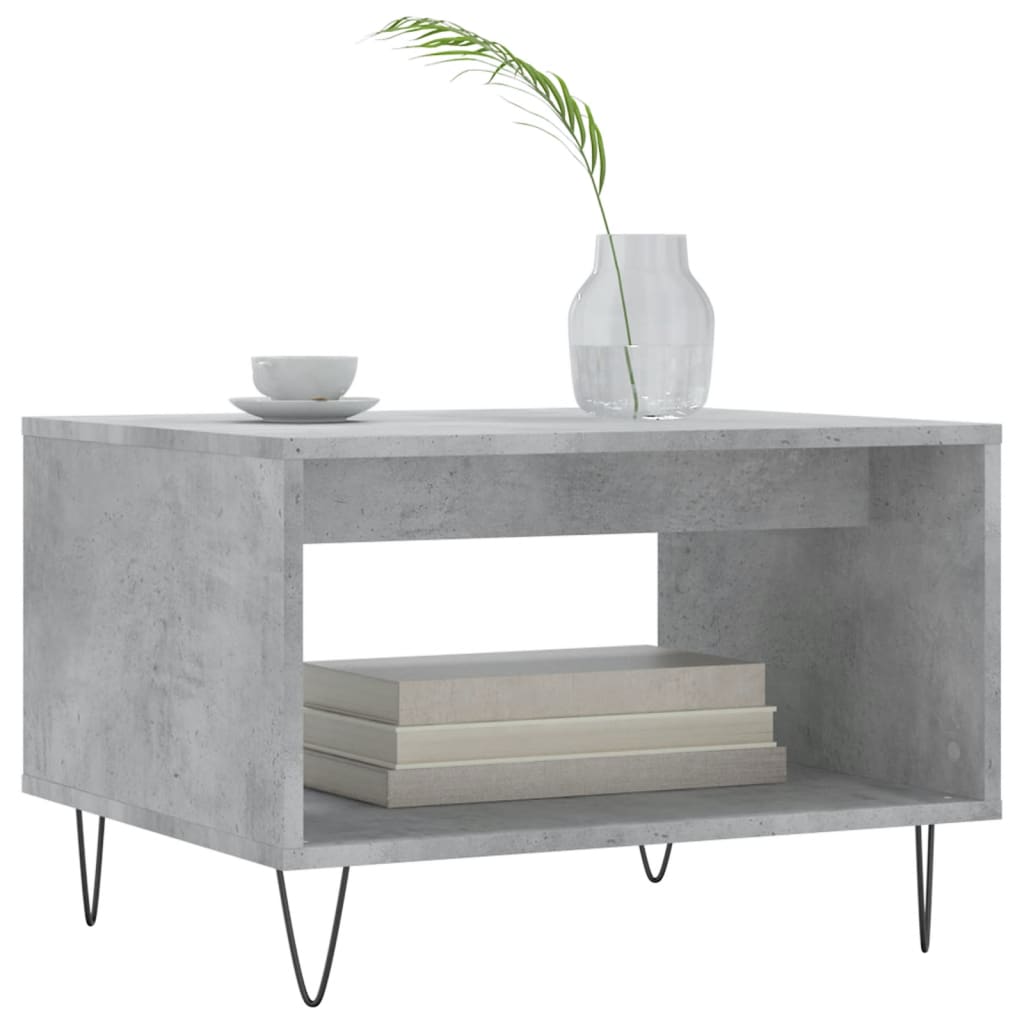 Coffee Table Concrete Grey 60x50x40 cm Engineered Wood - Bargainia.com - 8720845441760 - 829256