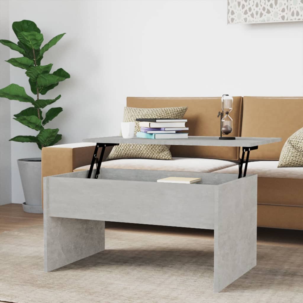 Coffee Table Concrete Grey 80x50.5x41.5 cm Engineered Wood - Bargainia.com - 8720286970935 - 809642