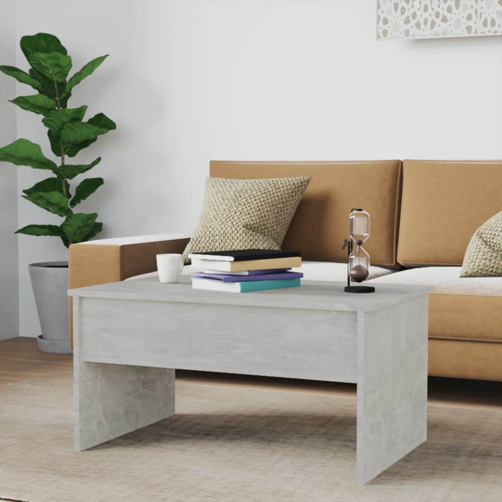 Coffee Table Concrete Grey 80x50.5x41.5 cm Engineered Wood - Bargainia.com - 8720286970935 - 809642