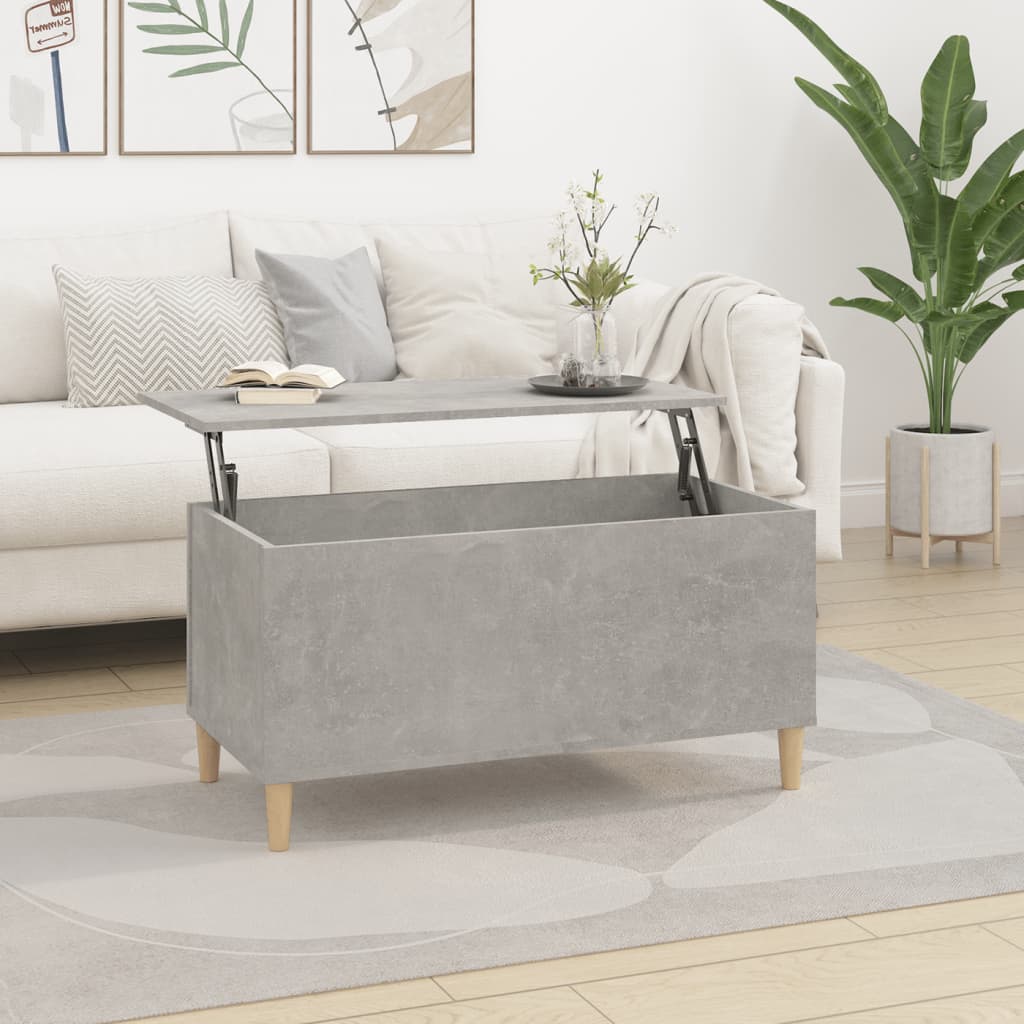 Coffee Table Concrete Grey 90x44.5x45 cm Engineered Wood - Bargainia.com - 8720845669294 - 819584