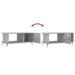 Coffee Table Concrete Grey 90x50x40 cm Engineered Wood - Bargainia.com - 