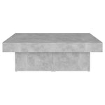 Coffee Table Concrete Grey 90x90x28 cm Engineered Wood - Bargainia.com - 