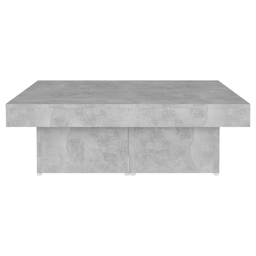 Coffee Table Concrete Grey 90x90x28 cm Engineered Wood - Bargainia.com - 