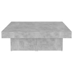Coffee Table Concrete Grey 90x90x28 cm Engineered Wood - Bargainia.com - 