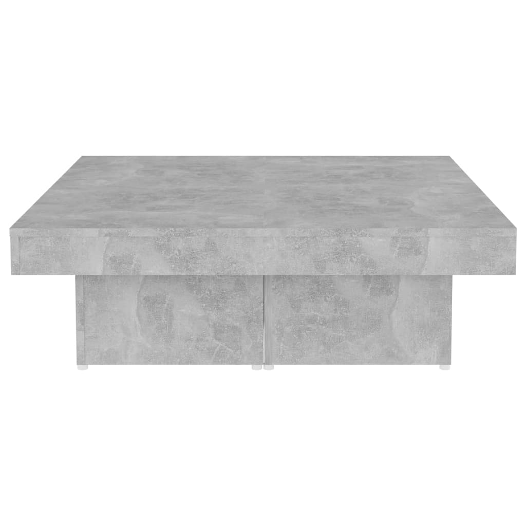 Coffee Table Concrete Grey 90x90x28 cm Engineered Wood - Bargainia.com - 