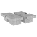 Coffee Table Concrete Grey 90x90x28 cm Engineered Wood - Bargainia.com - 