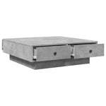 Coffee Table Concrete Grey 90x90x28 cm Engineered Wood - Bargainia.com - 