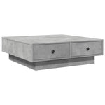 Coffee Table Concrete Grey 90x90x28 cm Engineered Wood - Bargainia.com - 