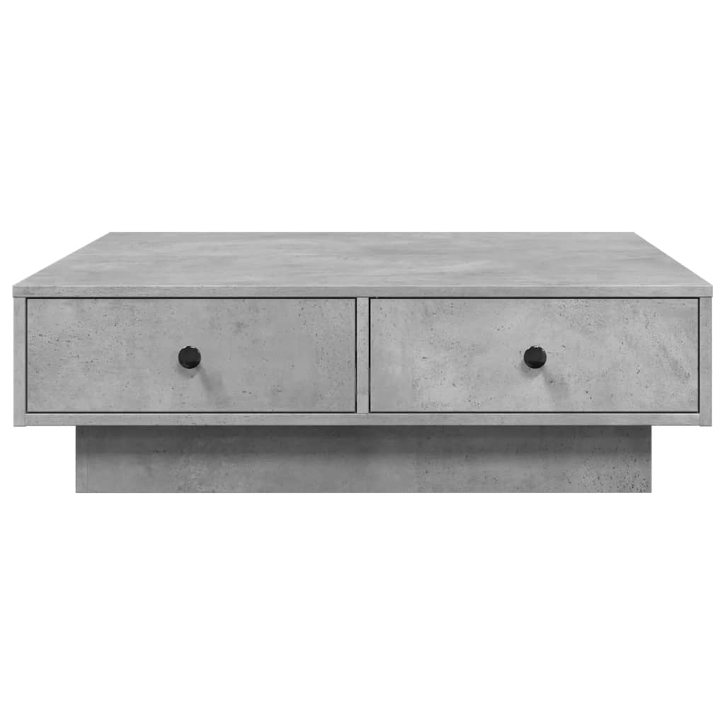 Coffee Table Concrete Grey 90x90x28 cm Engineered Wood - Bargainia.com - 