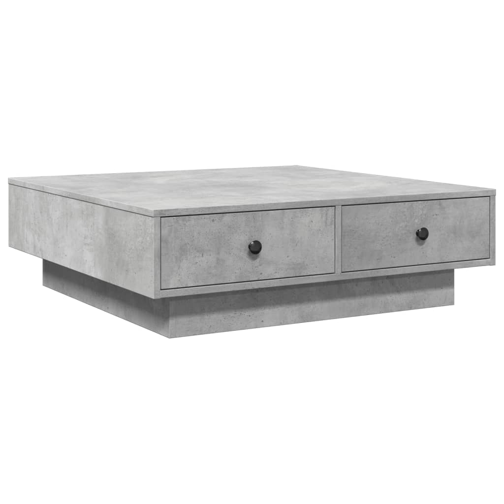 Coffee Table Concrete Grey 90x90x28 cm Engineered Wood - Bargainia.com - 