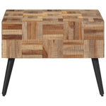 Coffee Table Grey 55x55x40 cm Solid Reclaimed Teak - Bargainia.com - 