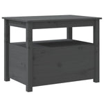 Coffee Table Grey 71x49x55 cm Solid Wood Pine - Bargainia.com - 