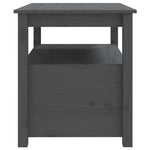 Coffee Table Grey 71x49x55 cm Solid Wood Pine - Bargainia.com - 