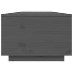 Coffee Table Grey 80x50x35.5 cm Solid Wood Pine - Bargainia.com - 