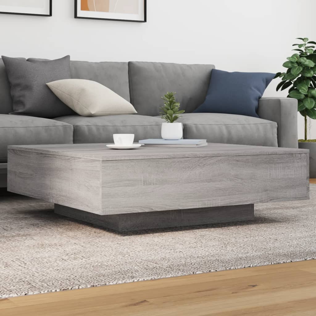 Coffee Table Grey Sonoma 100x100x31 cm Engineered Wood - Bargainia.com - 