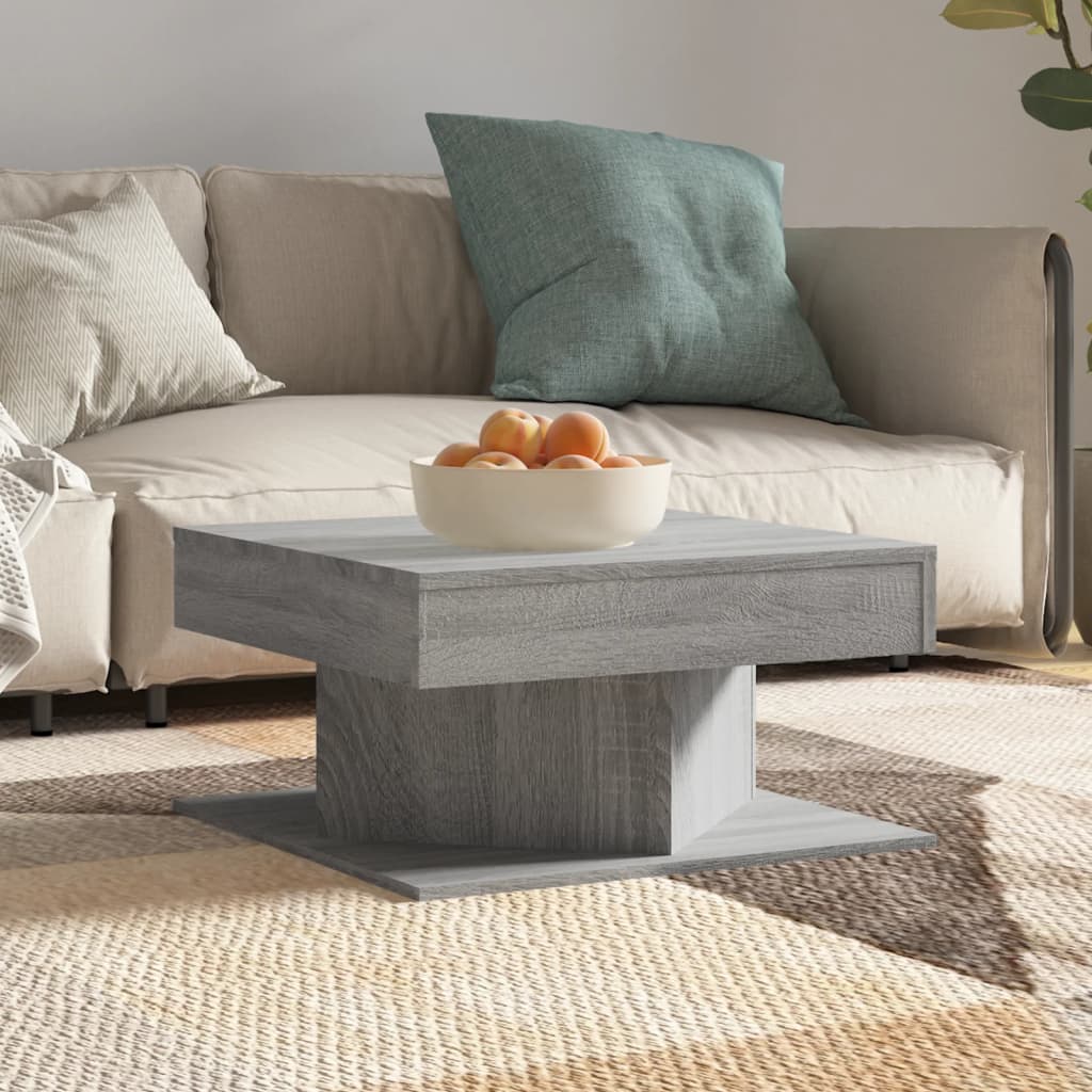 Coffee Table Grey Sonoma 57x57x30 cm Engineered Wood - Bargainia.com - 