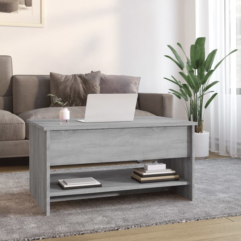 Coffee Table Grey Sonoma 80x50x40 cm Engineered Wood - Bargainia.com - 8720286974162 - 819297