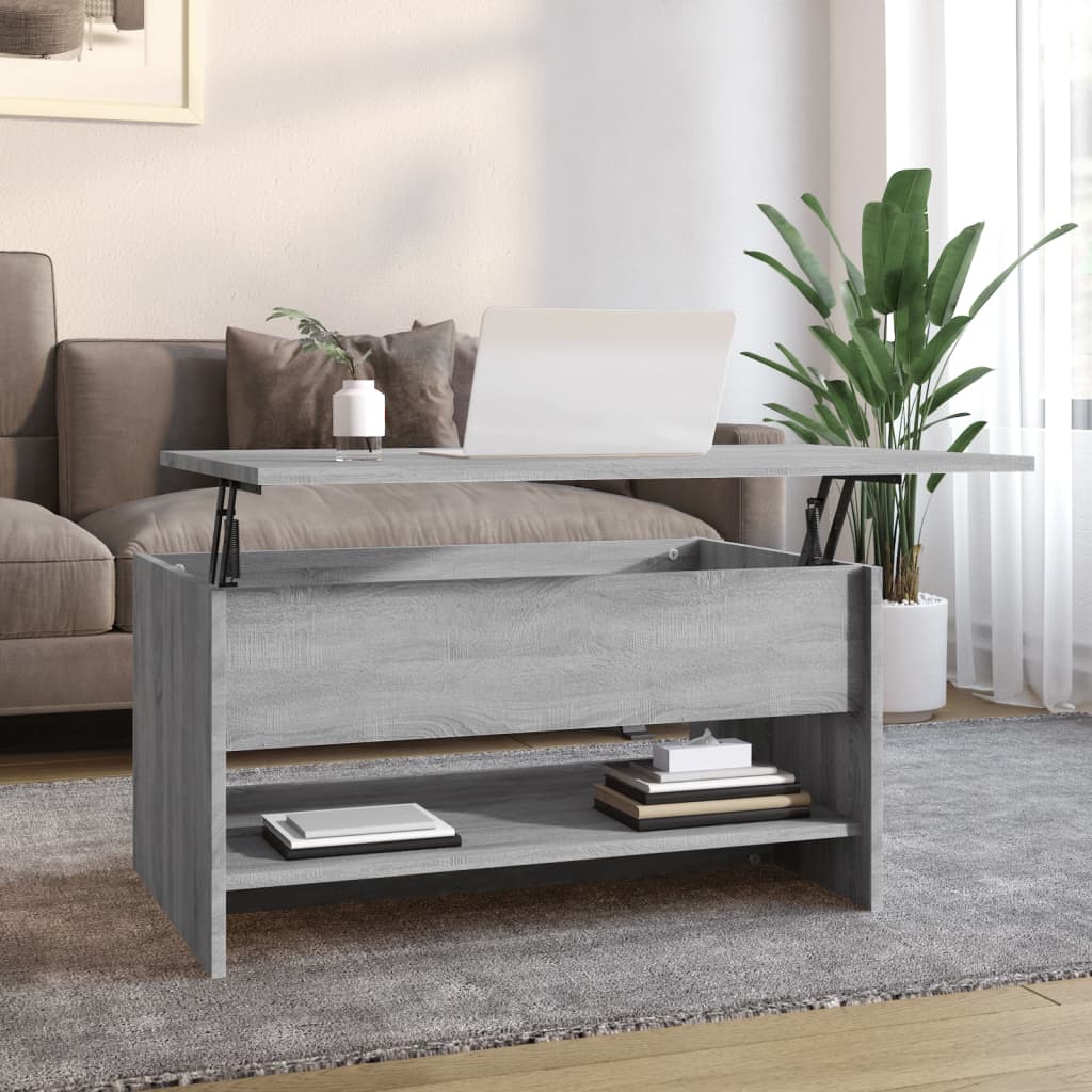 Coffee Table Grey Sonoma 80x50x40 cm Engineered Wood - Bargainia.com - 8720286974162 - 819297