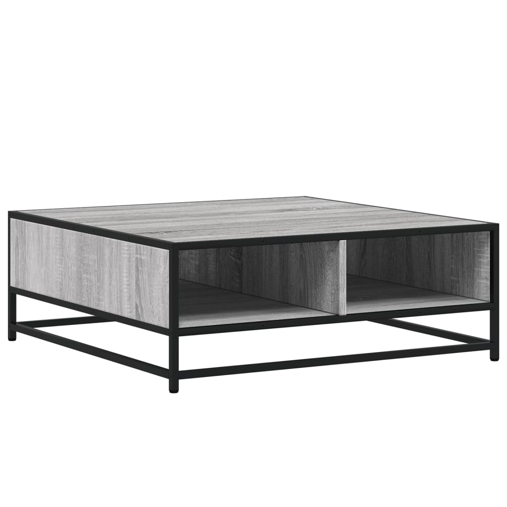 Coffee Table Grey Sonoma 80x80x30 cm Engineered Wood and Metal - Bargainia.com - 8721102838316 - 848772