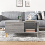 Coffee Table Grey Sonoma 80x80x36.5 cm Engineered Wood - Bargainia.com - 
